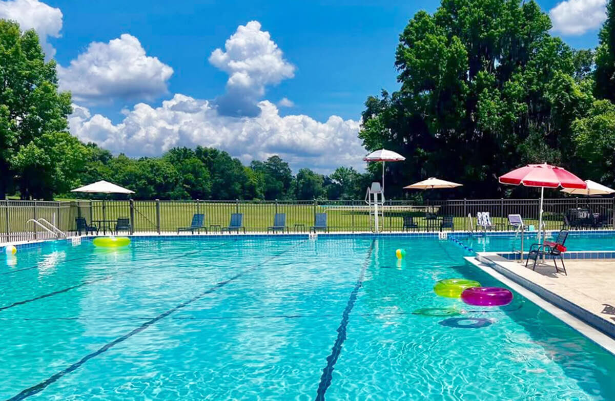 olympic size pool at cuscowilla nature and retreat center