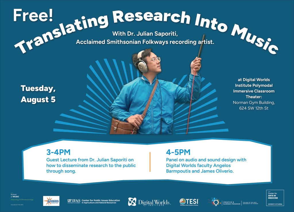 Dr. Julian Saporiti (No-No Boy) - Lecture on How to Translate Academic Work into Music & Panel on Uses of Sound
