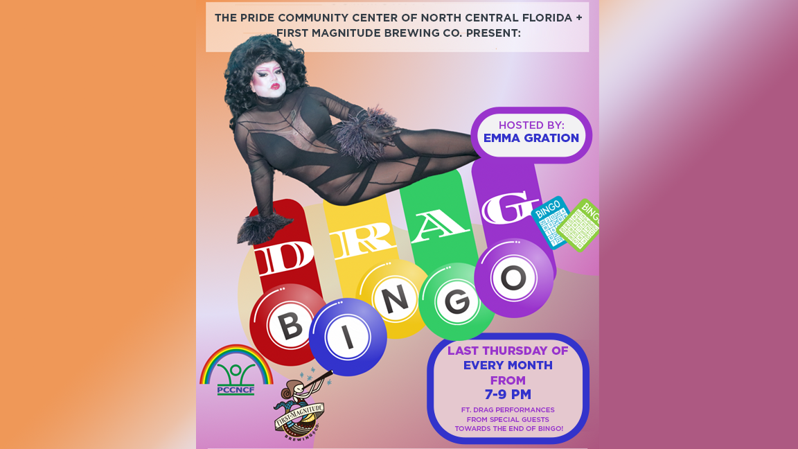 drag bingo flyer for 2025