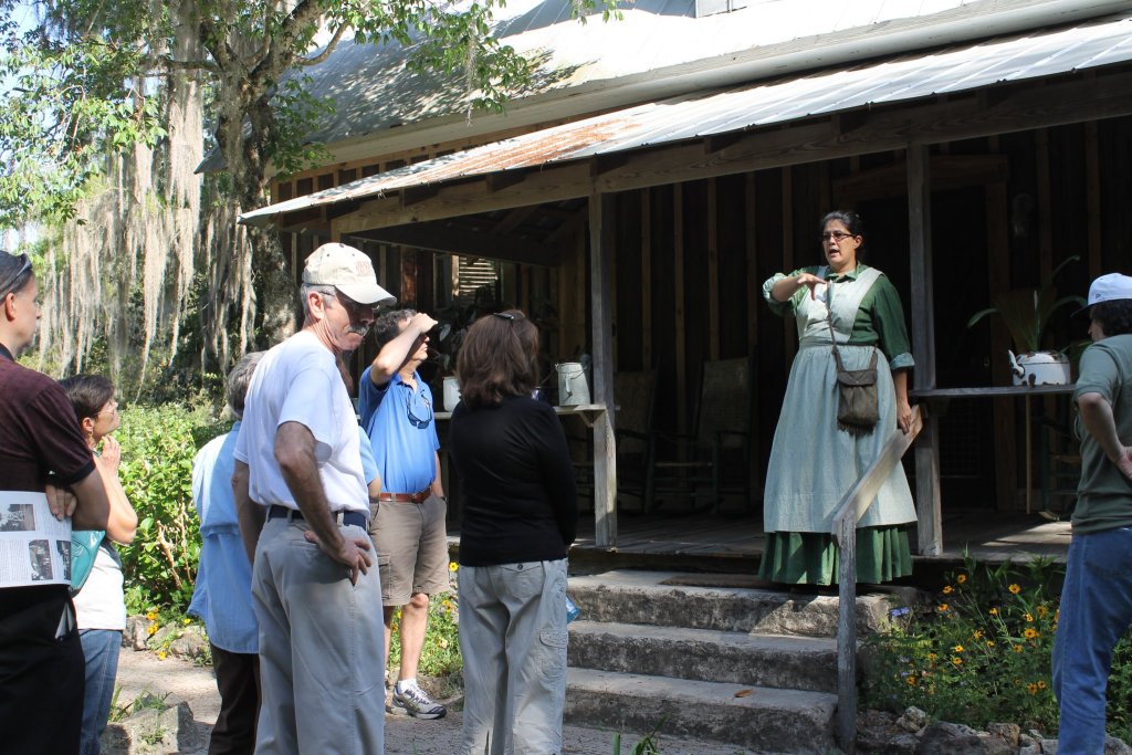 person standing on Dudley porch