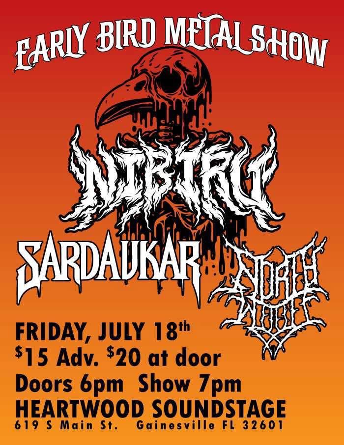 metal concert flyer