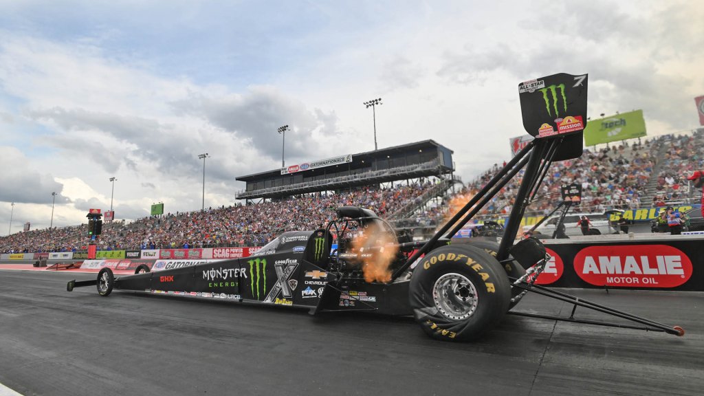top fuel dragster at the Amalie Motor Oil NHRA Gatornationals at Gainesville Raceway