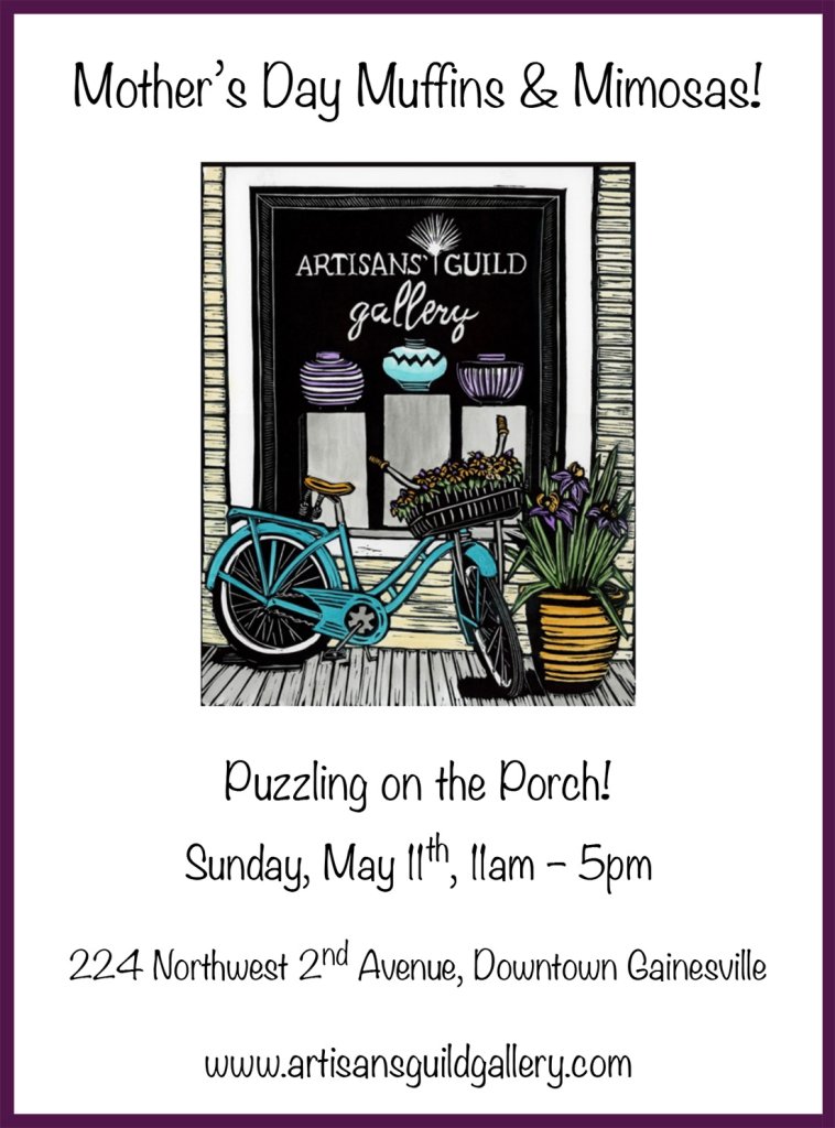 mother's day muffins and mimosas at artisans guild gallery
