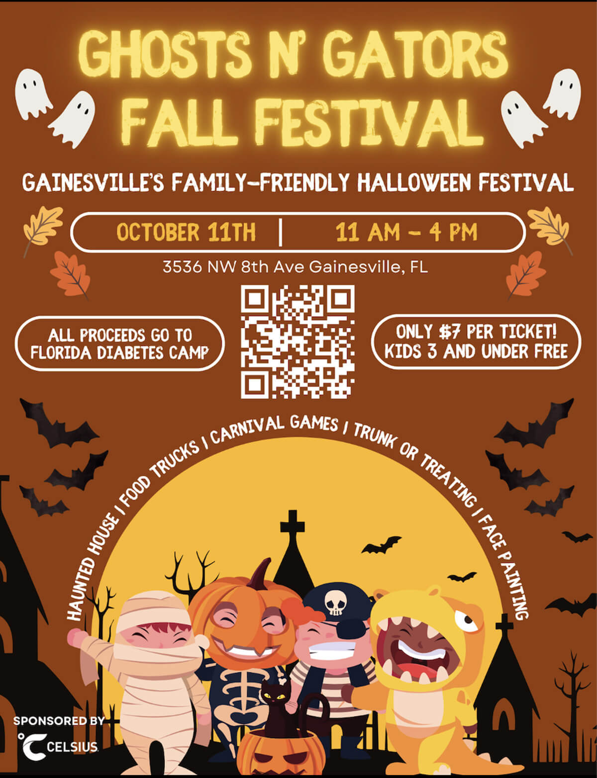 Ghosts n Gators Fall Festival Poster
