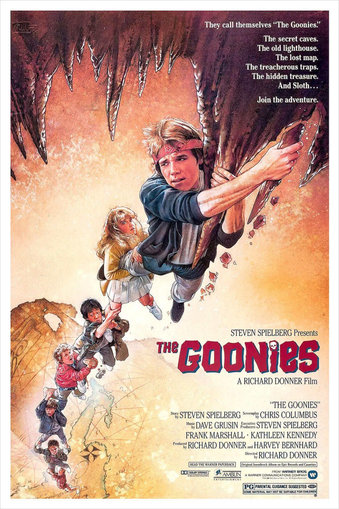 movie poster for the goonies