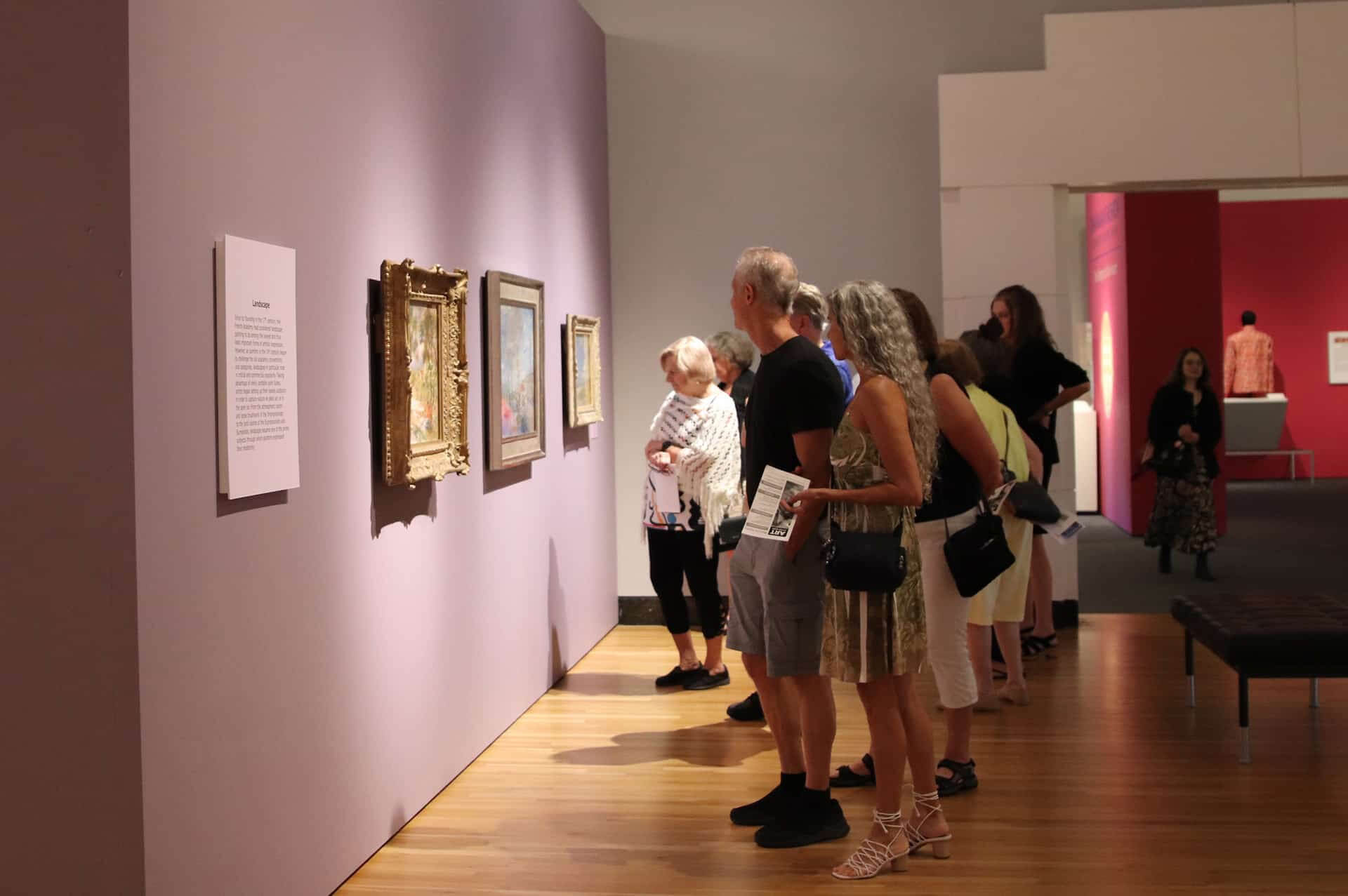 group viewing harn french modern exhibit