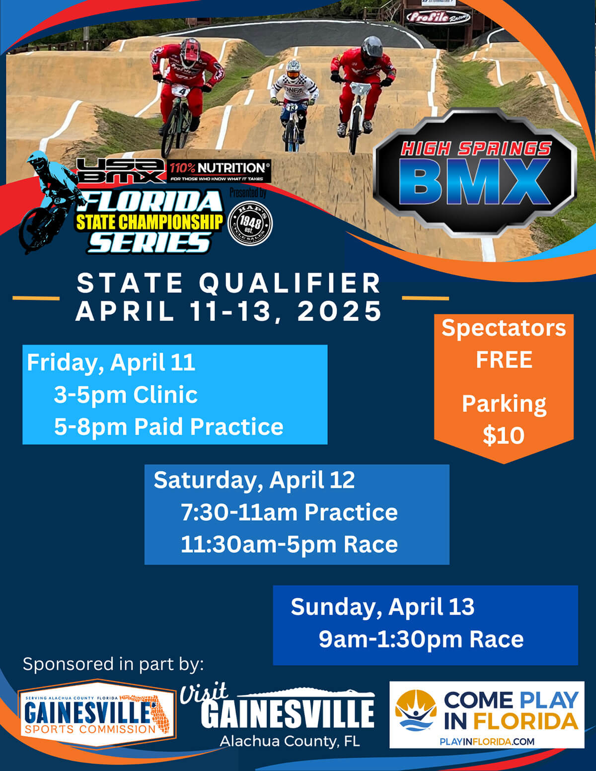 High Springs BMX Florida State Championship Series poster