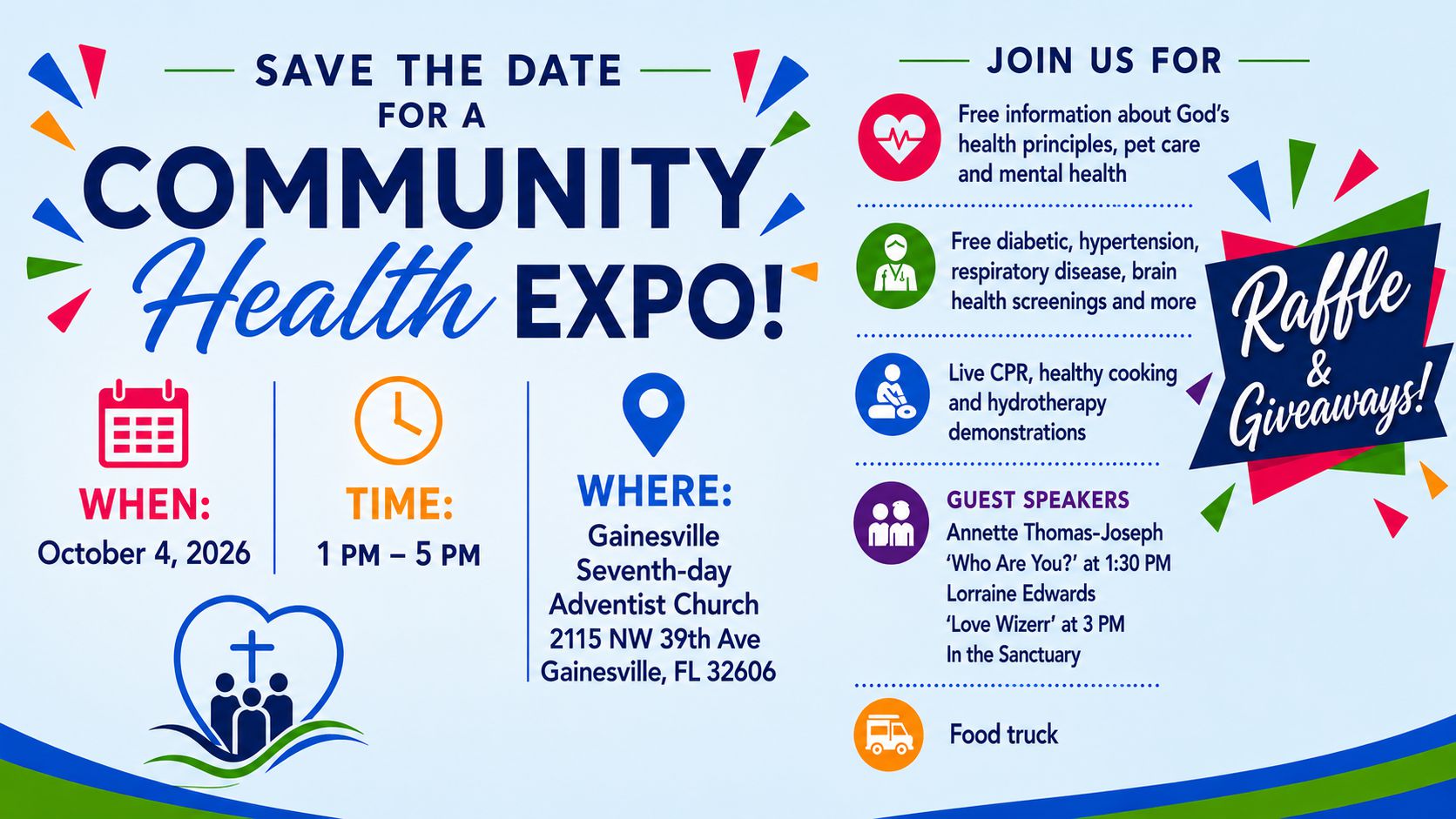 Poster for Community Health Expo