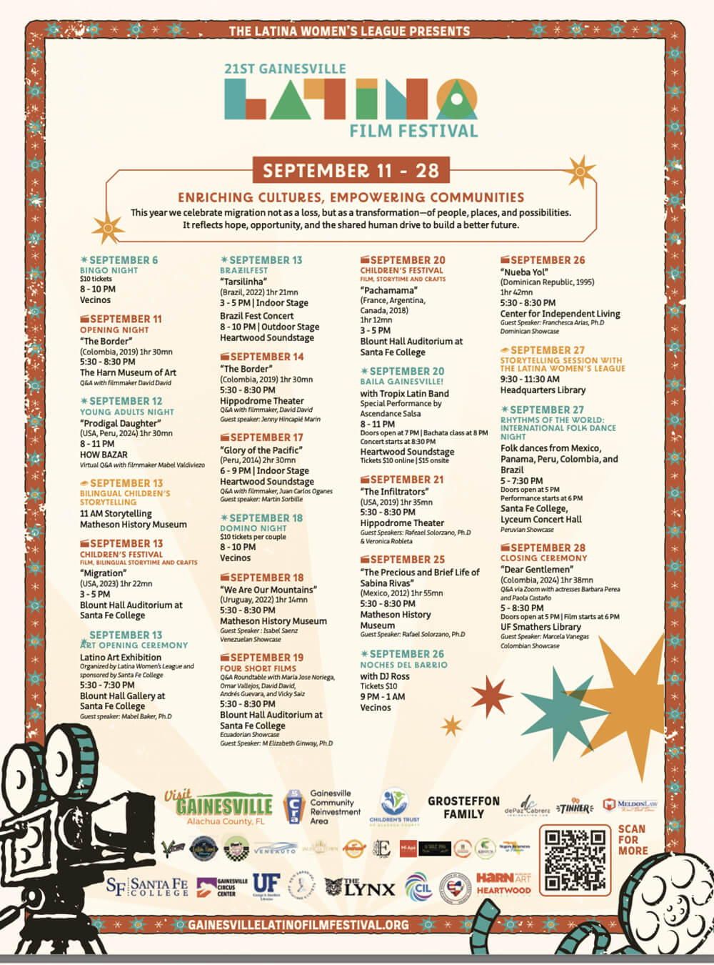 poster for gainesville latino film festival