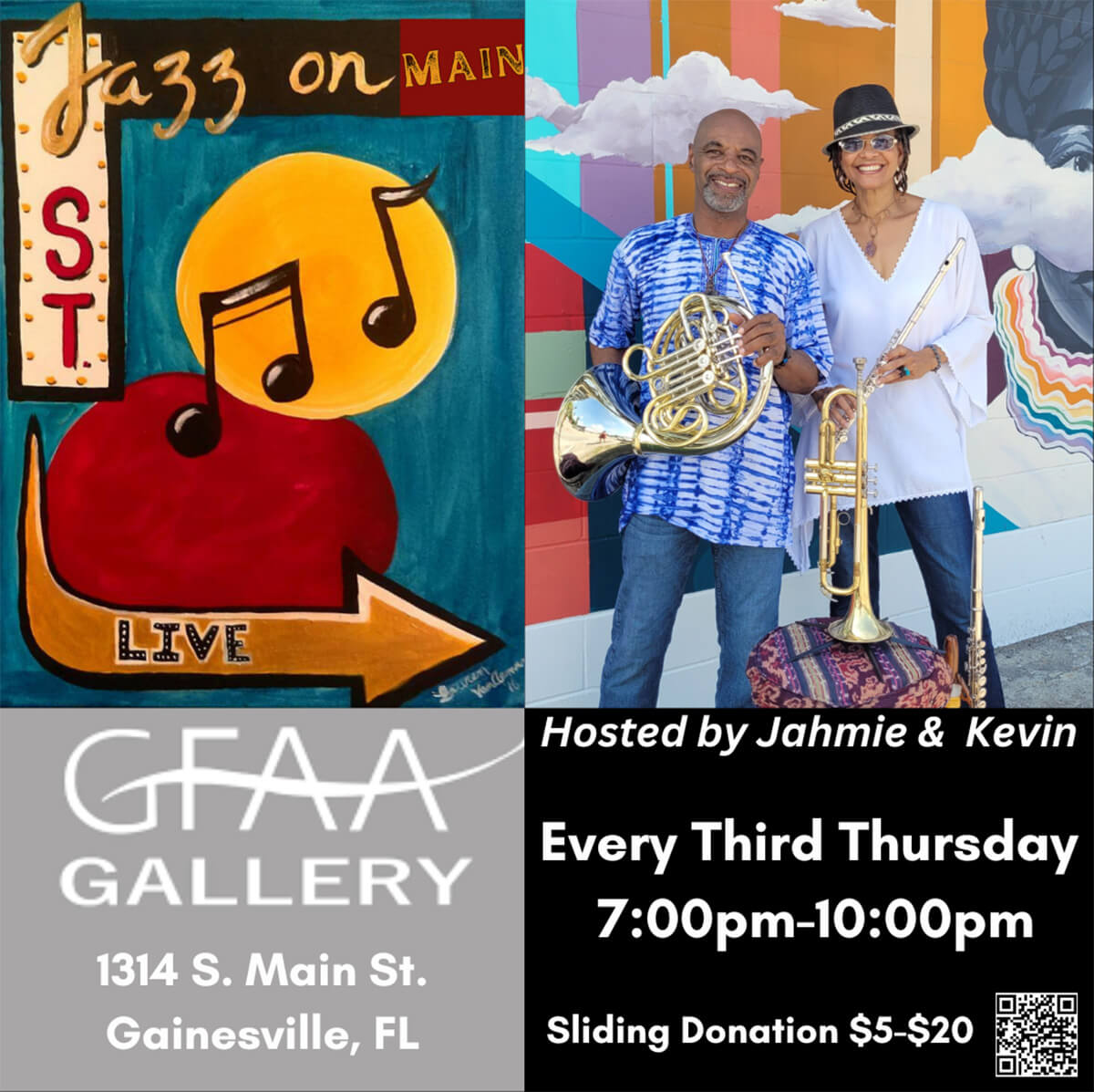jazz on main street at gfaa gallery