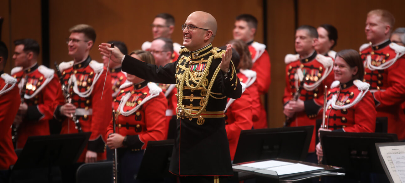 Poster for “The President’s Own” United States Marine Band at the Phillips Center