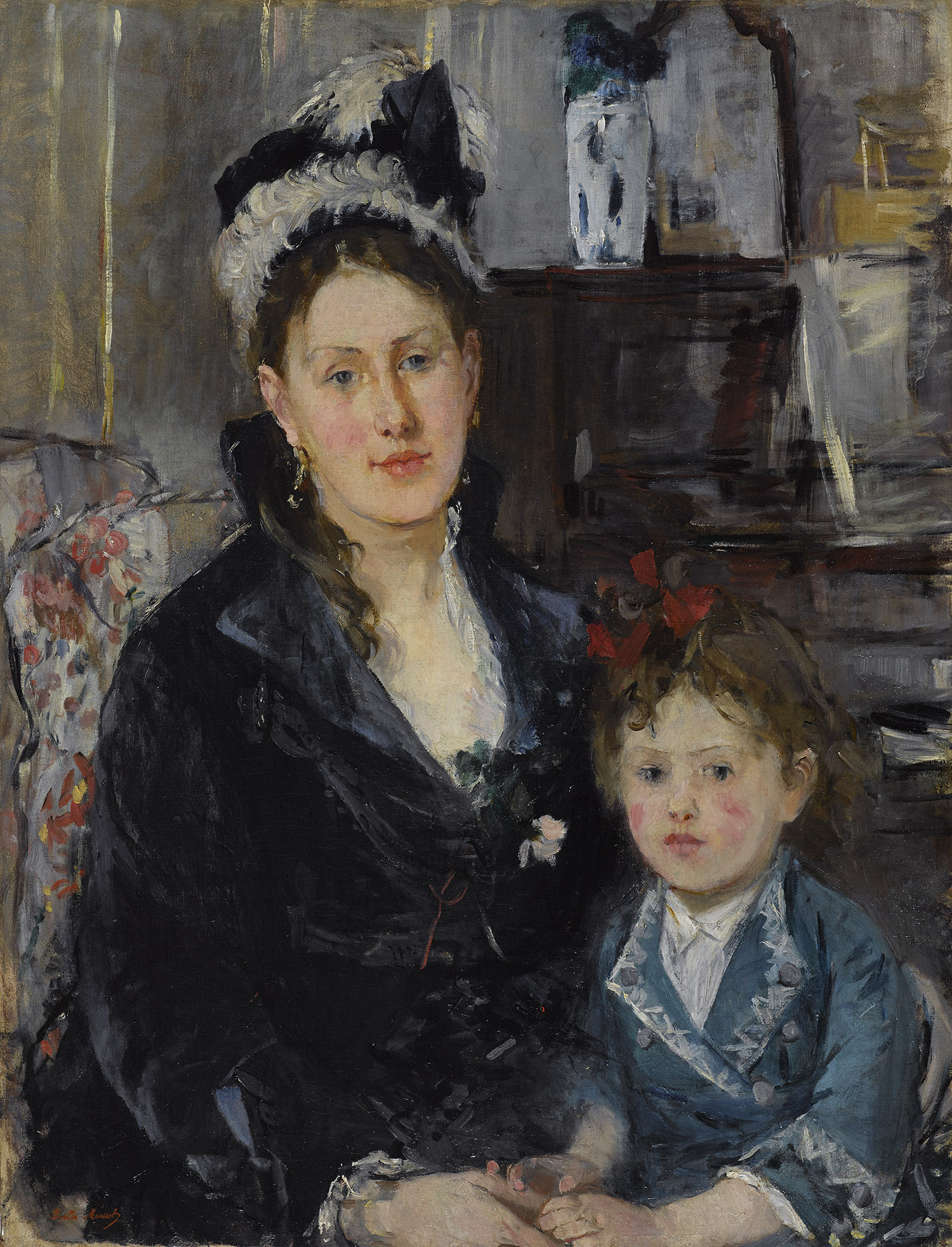 Madame Boursier and Her Daughter, circa 1873. Oil on canvas