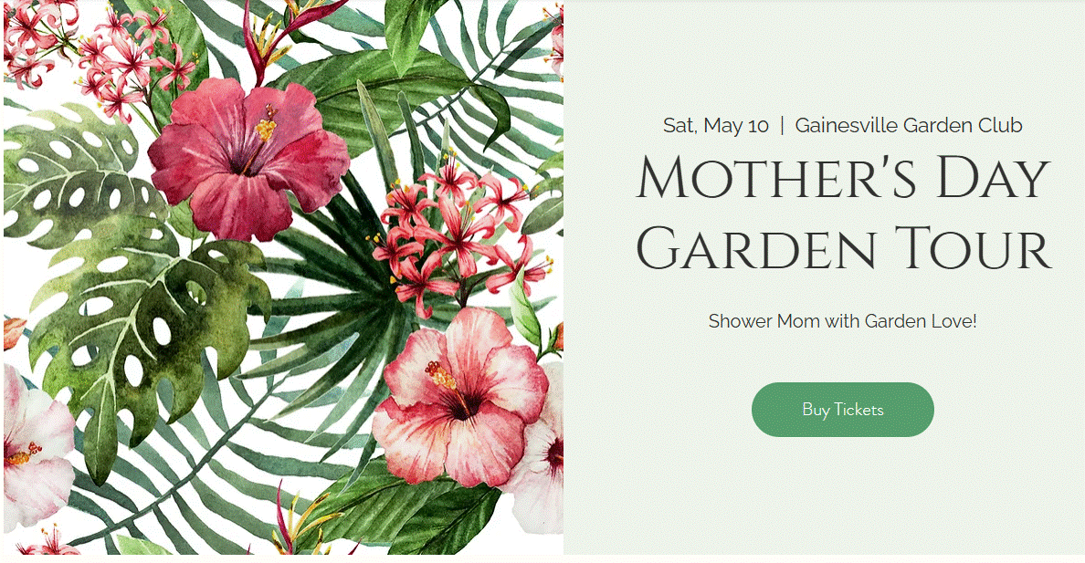 mother's day garden tour