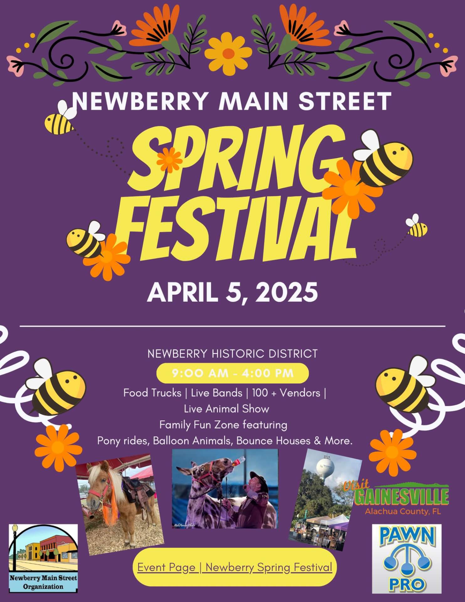 Newberry main street spring festival poster