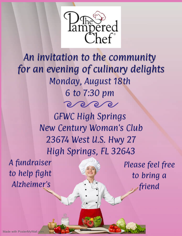 pampered chef event flyer