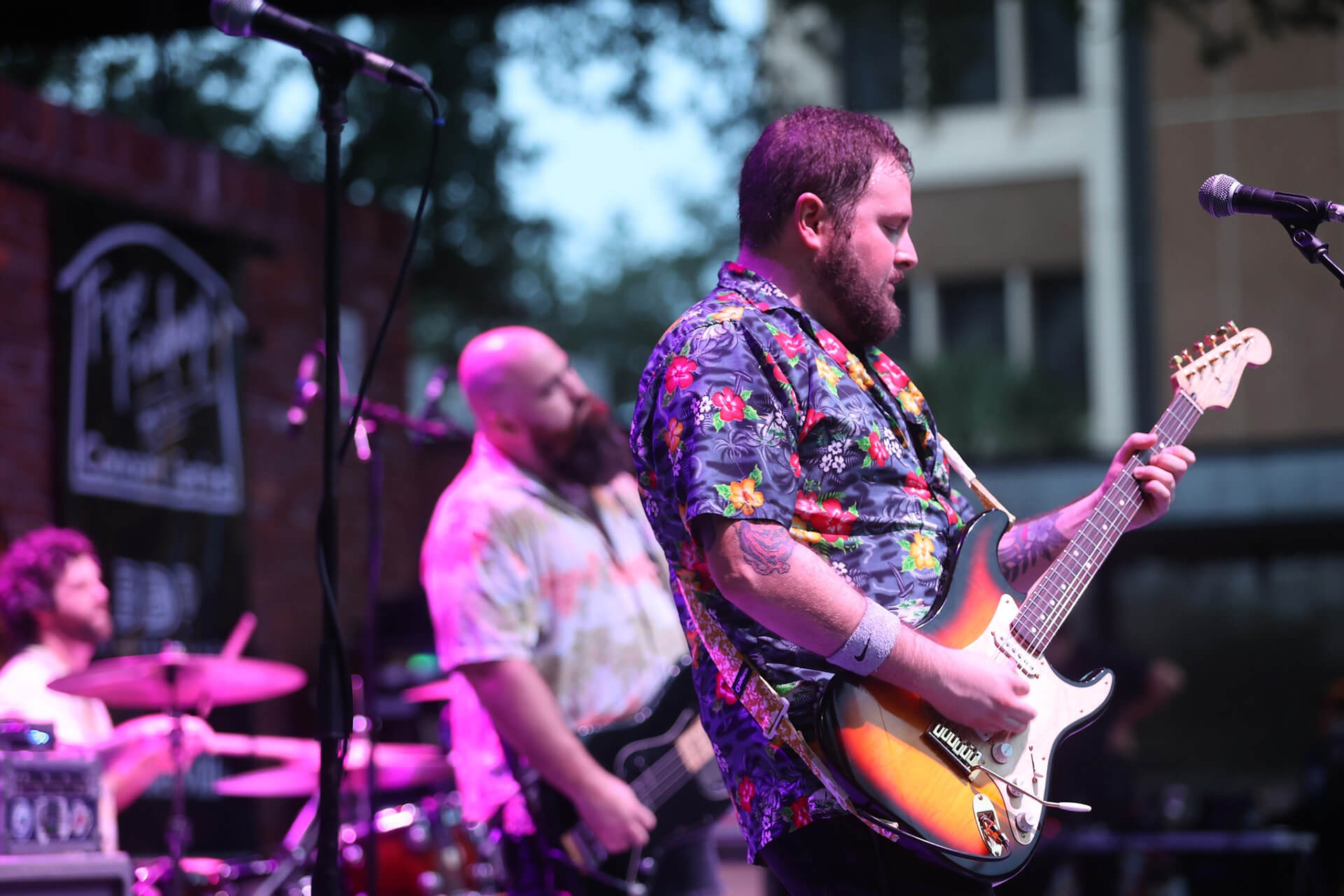 pet detectives band members on stage