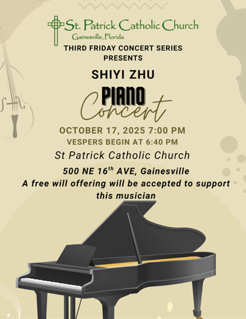 piano concert flyer