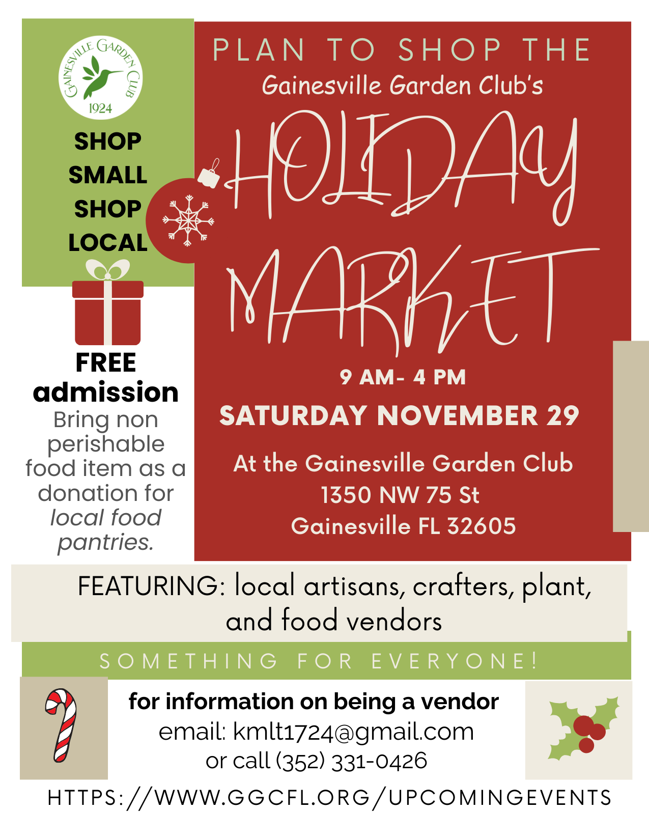 holiday market flyer