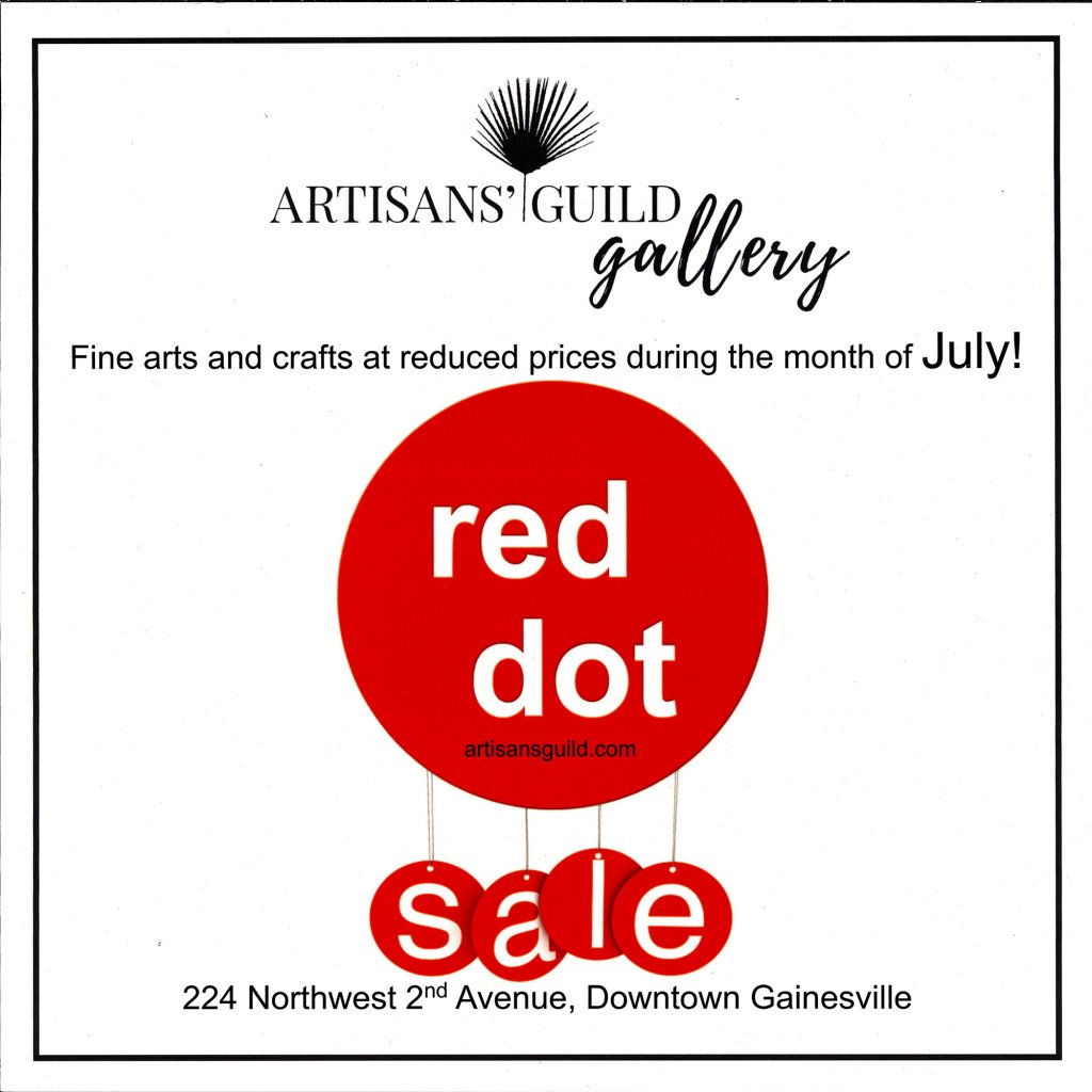 Red Dot Sale at Artisans' Guild Gallery red dot sale