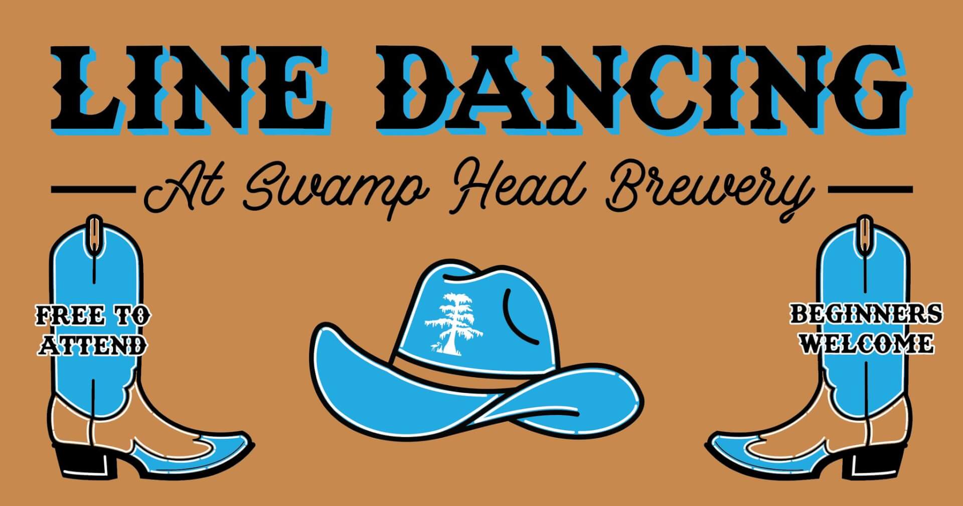 line dancing at swamp head brewery