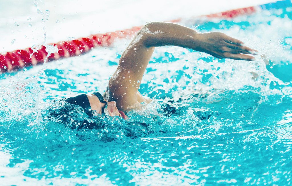 swimmer in pool