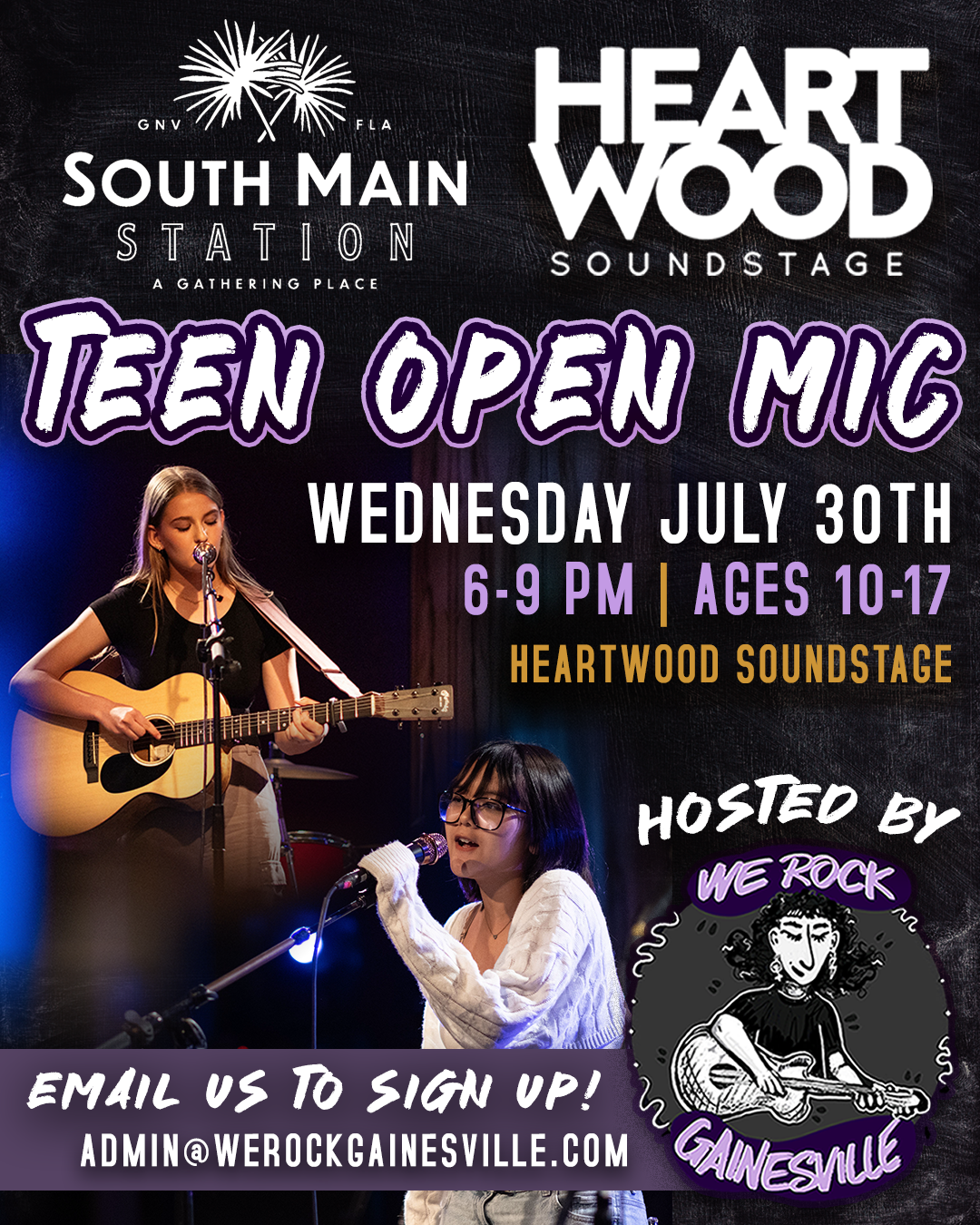 teen open mic flyer