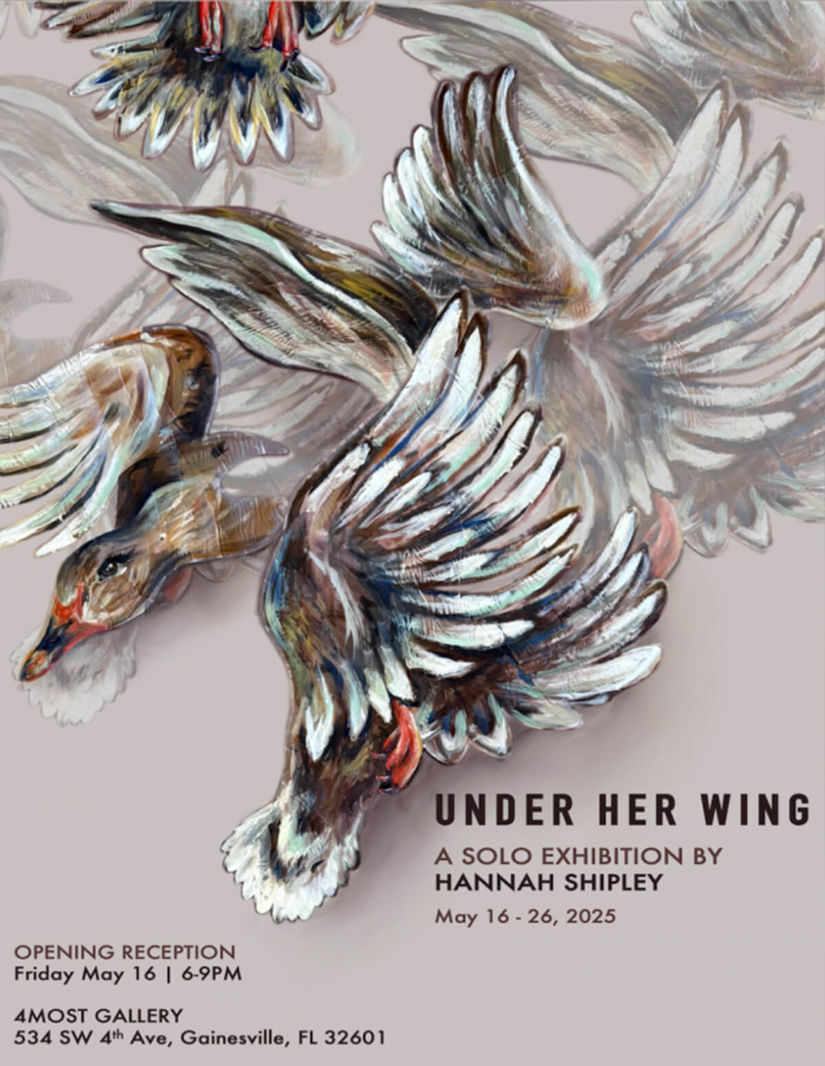 under her wing exhibit poster