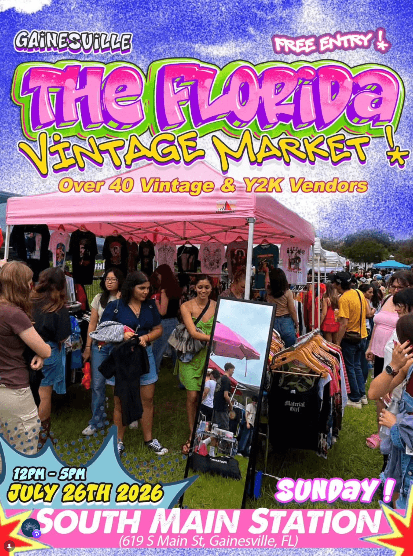 Poster for The Florida Vintage Market