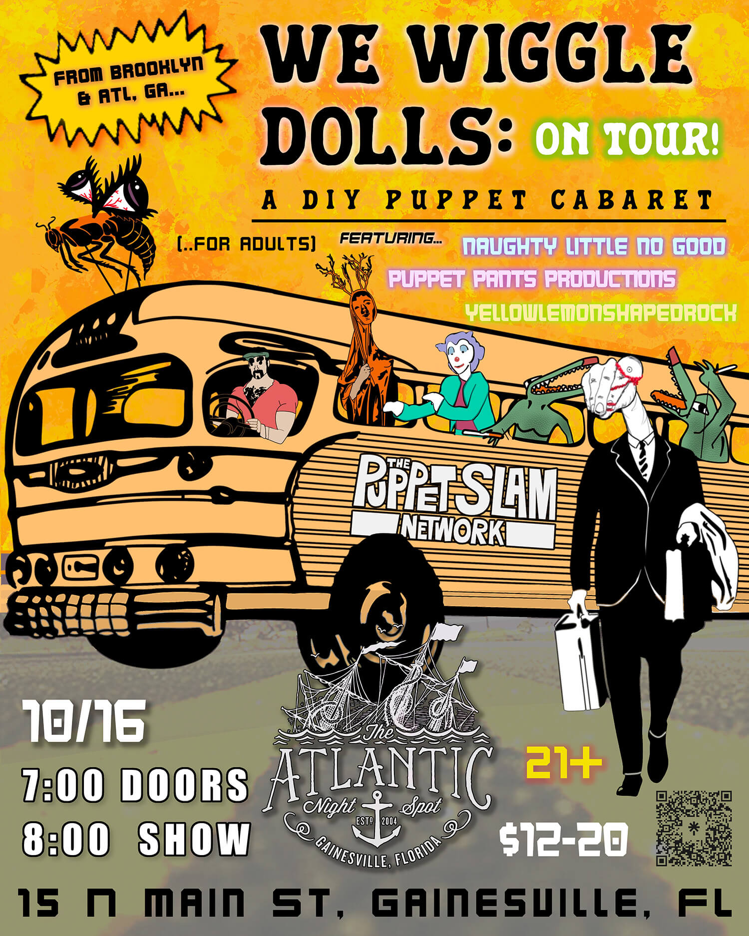 We Wiggle Dolls puppet cabaret poster