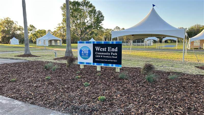 west end community park sign